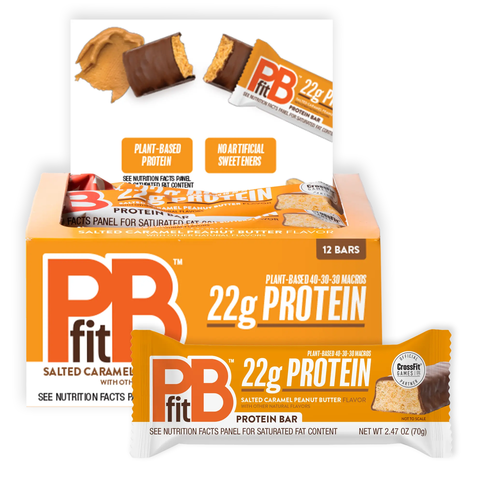PBfit Salted Caramel Peanut Butter Protein Bars PBfit Salted Caramel Peanut Butter Protein Bars