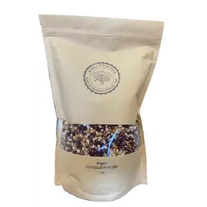 Briden Wilson Farm Organic Heirloom Multi-Colored Crunchy Popcorn Kernels - 3 lbs Sealed Pouch Blend, USDA Certified, Non-GMO Verified, Gluten-Free, Flavor-Rich, Ambient Temp Storage Compatible Snack