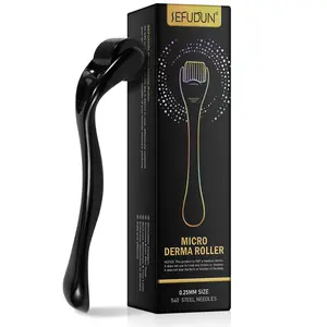 Sefudun Titanium Micro Needles - Face & Scalp Microneedling Tool for Beard Growth, Collagen Induction & Serum Absorption, 0.25mm Comfort Grip for Men & Women, Home Skincare Massager