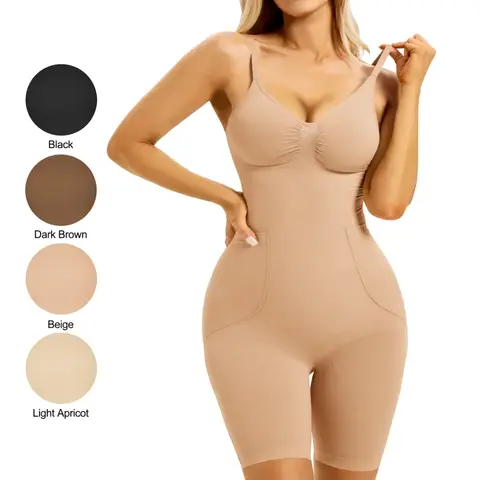 YUCOLEN Women's Seamless Shapewear Bodysuit Tummy Control Butt Lifter Back Pull-Down Bodysuit Everyday Wear for Women,sohochic