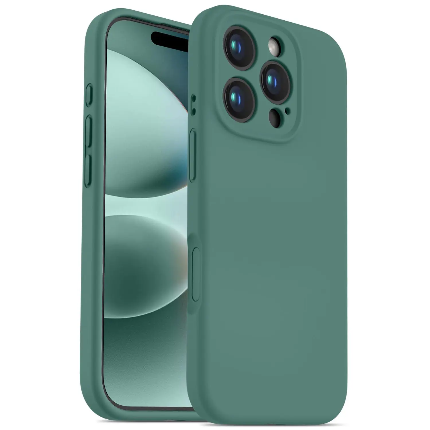 OTOFLY Durable Silicone Case for iPhone 16 Pro Max 6.9in - Cellphone Cover with Airbag Corners, Camera Control Button Coverage, 12ft Drop Test Heavy Duty Protection, Wireless Accessory for Men, Manufacturer Warranty