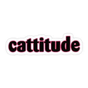 Cattitude Sticker 7ED