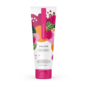 Vuluxe Soothing Shave Cream - Sweet Temptation Fragrance with Aloe, Jojoba & Shea - 7 FL OZ / 210 ML - Gentle Hair Removal for Smooth Razor Bump-Free Shaving Experience