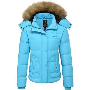 Women's Hooded Winter Coat Thicken Quilted Puffer Jacket Warm Parka giftideas christmasgift