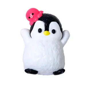 taba Squishy Penguin Meets Tiny Octopus Mini Fidget Toy Duo Pocket-Sized Stress Relief for Work School & Gifting Adorable Duo with Squishy Penguin and Tiny Octopus Ideal for Stress Relief and Gifting