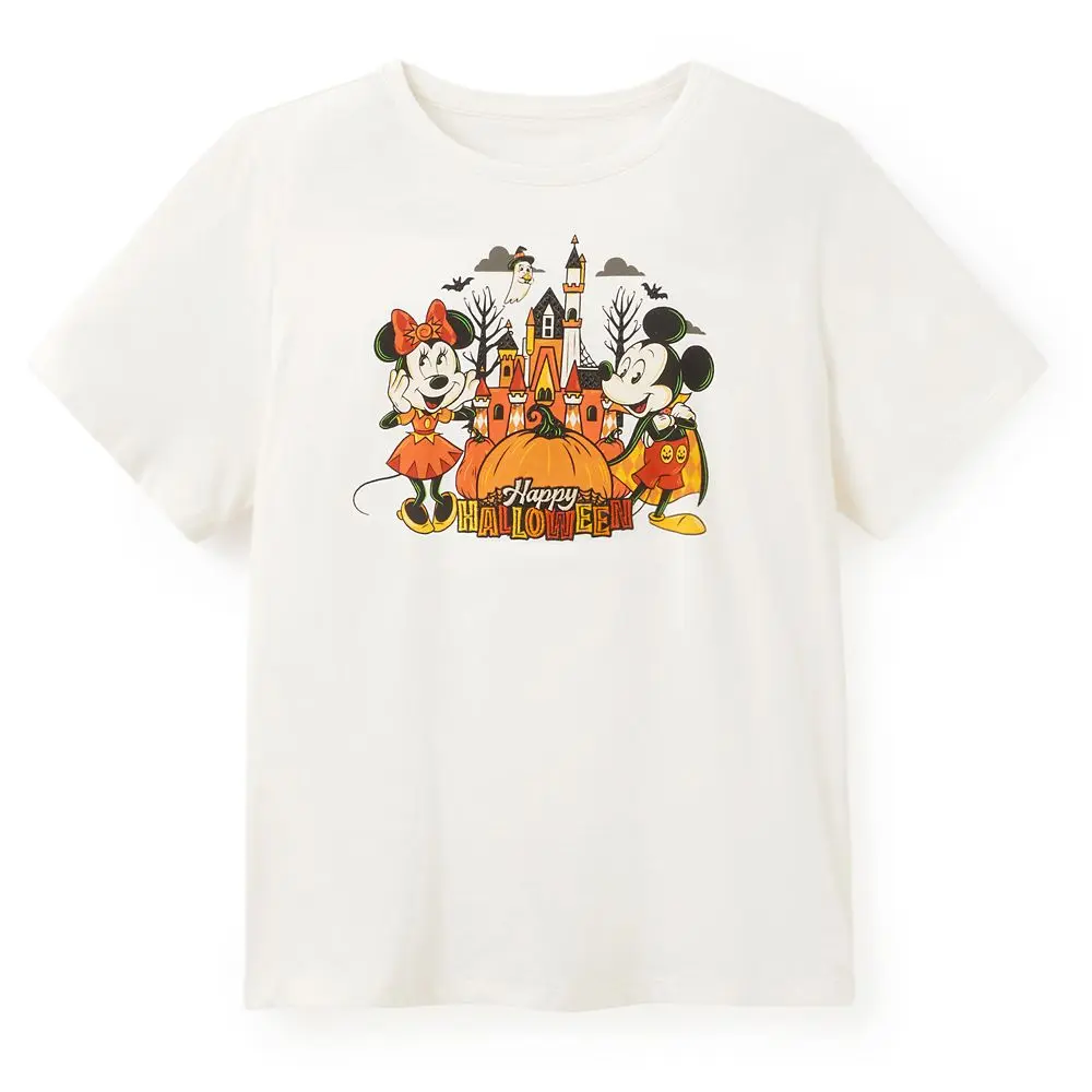 Disney Store Mickey and Minnie Mouse ''Happy Halloween'' T-Shirt for Women
