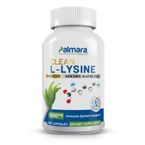 Clean L-Lysine 600mg – Additve-free Formula for Immunity and Muscle Recovery | Palmara Health