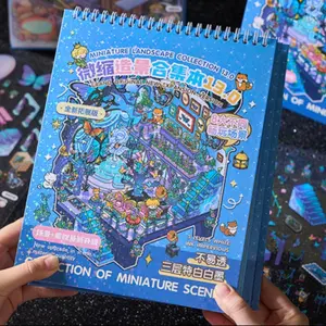 Prince Series 3D Miniature Scene Sticker Set, DIY Handmade Craft Kit, Creative Christmas Gift, Decorative Toy Collection