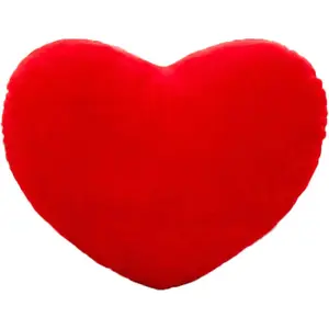 Cute Plush Red Heart Love Throw Pillow Decorative Cushion Toy for Kids and Friends, Ideal for Living Room Decoration