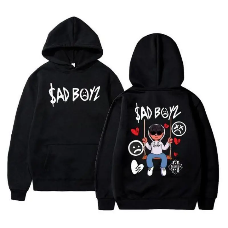 [Sale Up To 50%]Junior H Sad Boyz Mania Tour 2024 Hoodie Sweatshirt T-Shirt – Unisex Streetwear Graphic Apparel for Latin Trap Fans, Urban Music Outfit, Casual Pullover, Trendy Concert Merch, Everyday Fashion for Men and Women Fabric Menswear