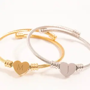 Steel Bonds - Heart Cuff Bracelet. Tarnish and water resistant suitable for everyday wear! luxury bracelet