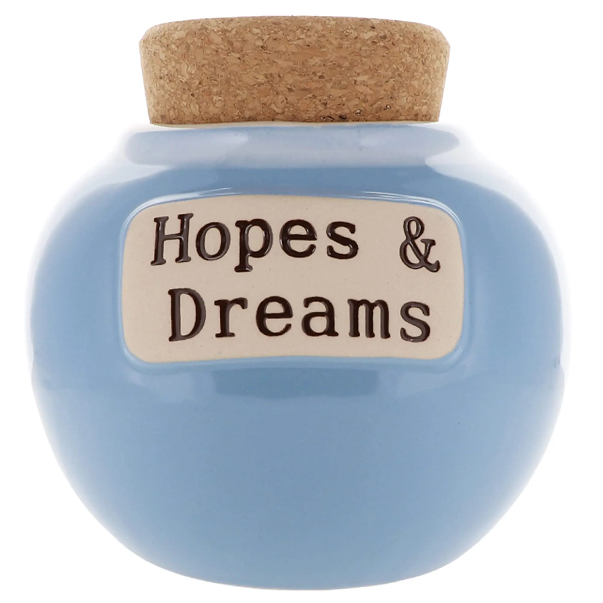 Cottage Creek Jars Blue Hopes and Dreams Decorative Keepsake Jar for Wedding Wishes and Inspirational Gifts