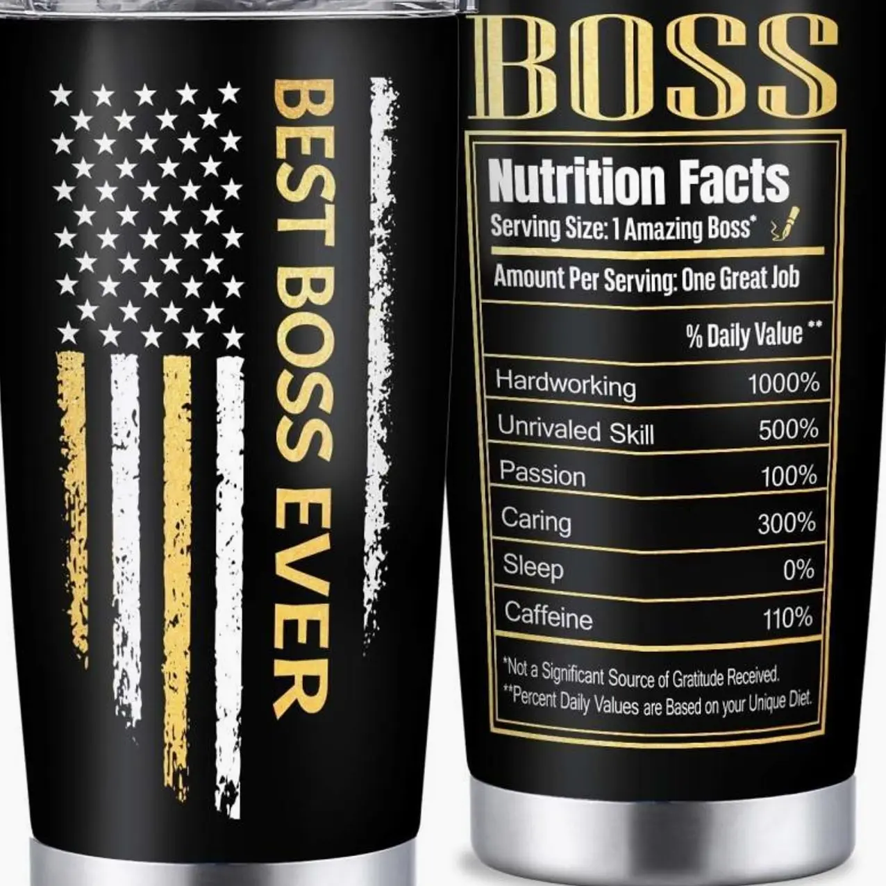 Boss Gifts for Men, 20oz Insulated Tumbler Boss Day Gifts for Men, Best Boss Ever Gifts for Male Boss Christmas Birthday Appreciation Gifts, Boss Gifts Ideas Mug