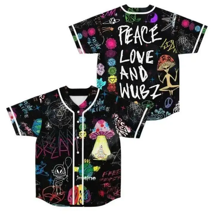 New Arrival 2026 DJ LSDream Mushroom Rave Baseball Jersey, Gift for Music Fans EDM Fan, For The Raver in the world Rave Music Gift