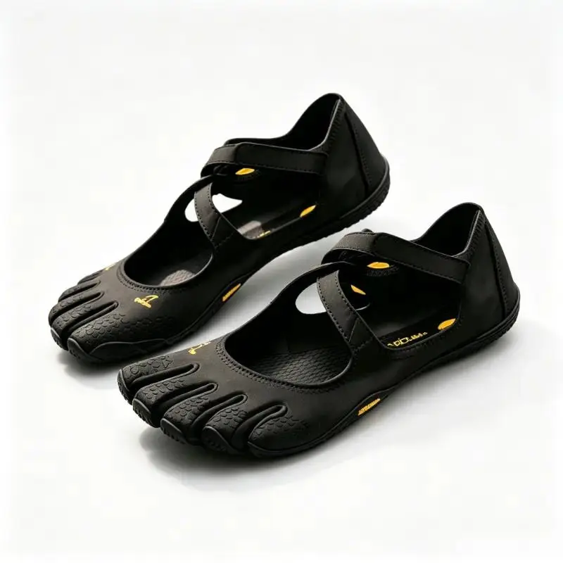 Ladies Cross Strap Five Toe Barefoot Water Skin Shoes Non Slip Quick Dry Swim Surf Yoga Workout Minimalist Flat Shoes