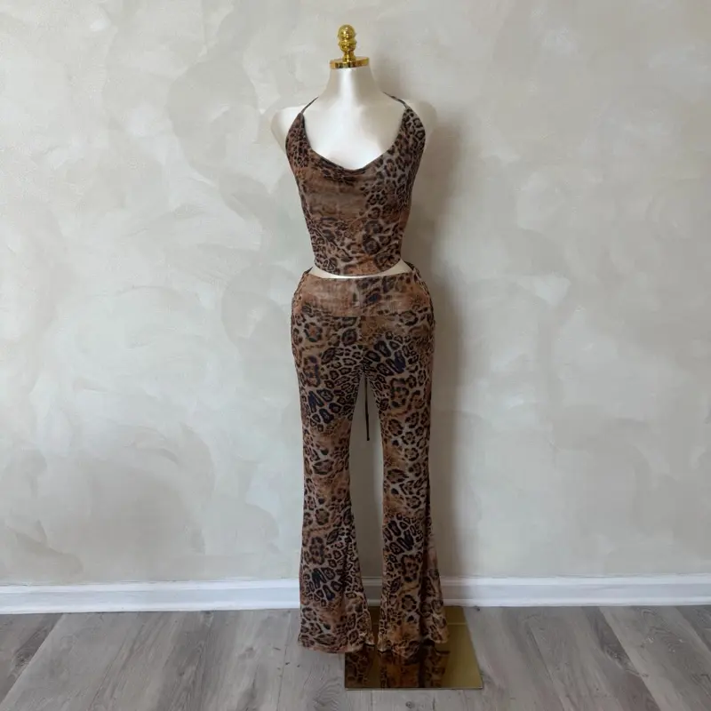Deana two piece set (cheetah)50216