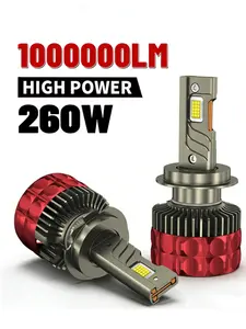 2pcs H7 H4 LED Headlight Bulbs Canbus H1 H8 H9 H11 9005 Hb3 9006 Hb4 9012 Car Fog Light Kit 6000k 12V Aluminum Material