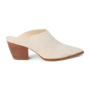Matisse Womens Cammy Pointed Toe Mules Dress Casual Casual Mid Heel 2-3" - Off White