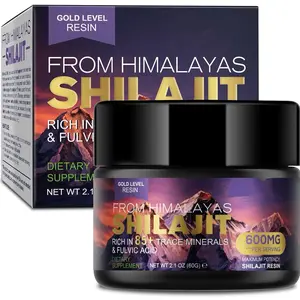 Shilajit Pure Himalayan Organic , 600mg Shilajit Supplement, Shilajit Resin Organic , Gold grade nature shilajit for Energy Support