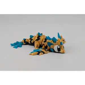 ⚡🐉 4.25" Mini Bolt-Dragon | Articulated "Electric-Type" Lightning Fidget ✨🌩️
