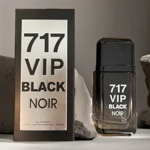717 Vip Black Noir Cologne, Fragrance, Scent, For Men - Sweet, Lavender, Vanilla 3.4 Oz 100 ML