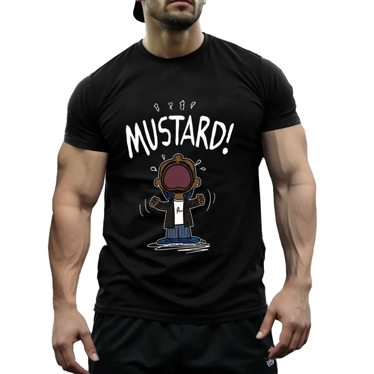 Funny Terrier Kendrick Mustard Lamar Short Sleeve T-Shirt, 2026 New Hot Album Theme T-Shirt Unisex American Rapper Music Gift Suitable for Fans, Friends, Family