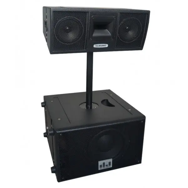 Line Array 2000W 10" base with top 2x6" Speaker System MU-P106LA