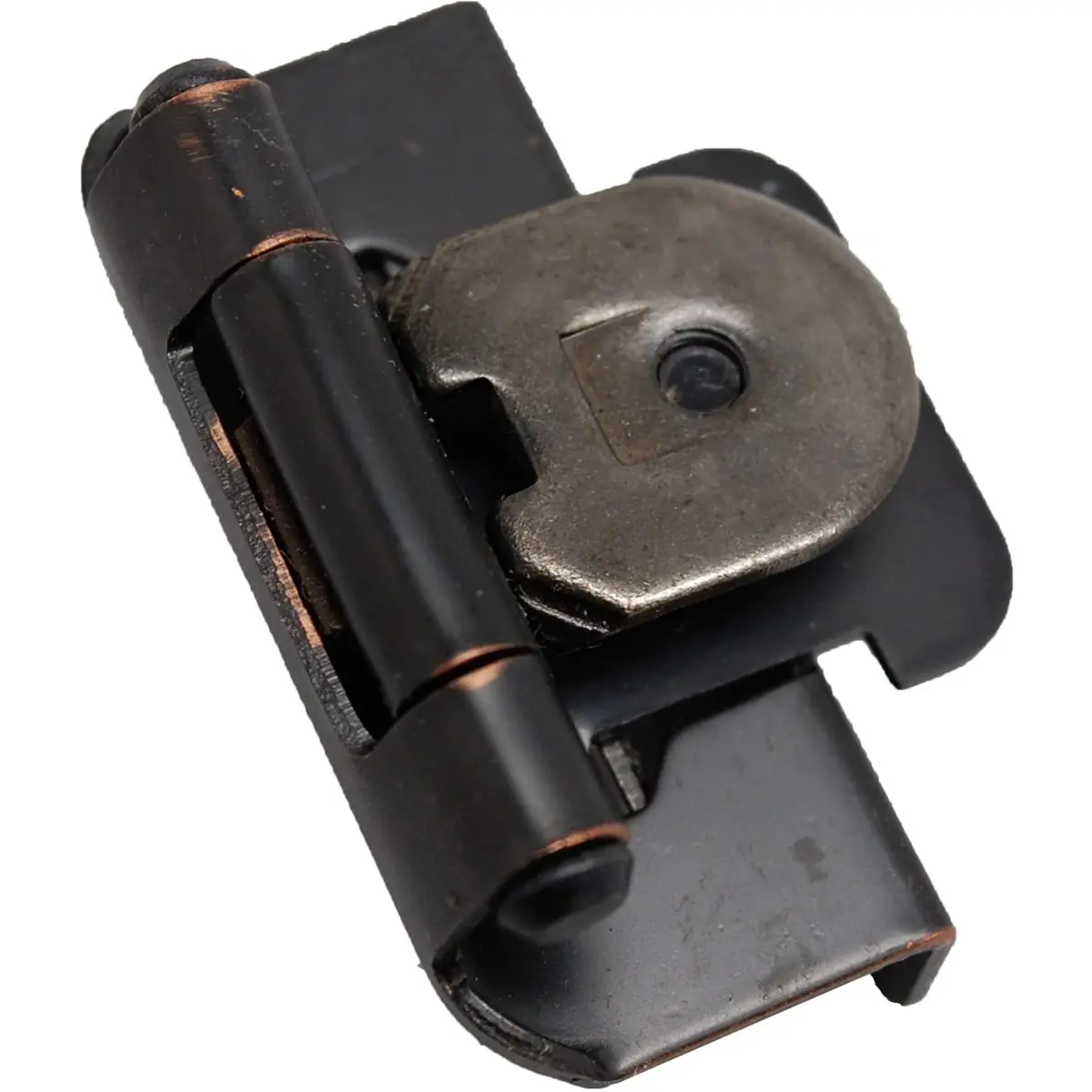 1/2-inch (13mm) Overlay Double Demountable Cabinet Hinge, Oil Rubbed Bronze-10 Pairs (20 Units)