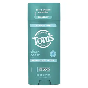 Tom's of Maine Aluminum Free Deodorant, Clean Coast, 3.25 oz (92 g)
