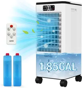 7L Evaporative Air Cooler with Remote Control – 3‑in‑1 Portable Swamp Cooler for Bedroom, Home Office, Garage, 80° Oscillation, 3 Speeds, 12H Timer, 1.85 Gal