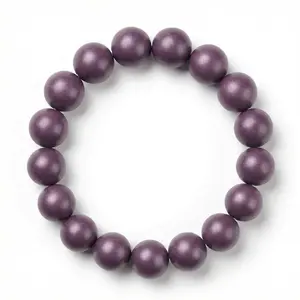 Traditional Chinese Medicine Jewelry Bead Bracelet - Purple Beads for Healing and Wellness