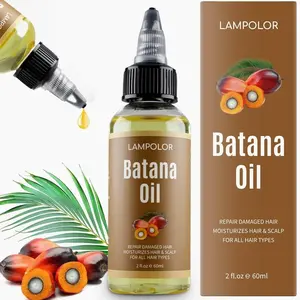 RAW Batana Oil for Hair Growth, Dr Sebi Organic Unrefined Batana Oil from Honduran, Pure & Natural Hair Growth for Thicker & Stronger Hair - 2 FL OZ - 60Ml - 1Pack