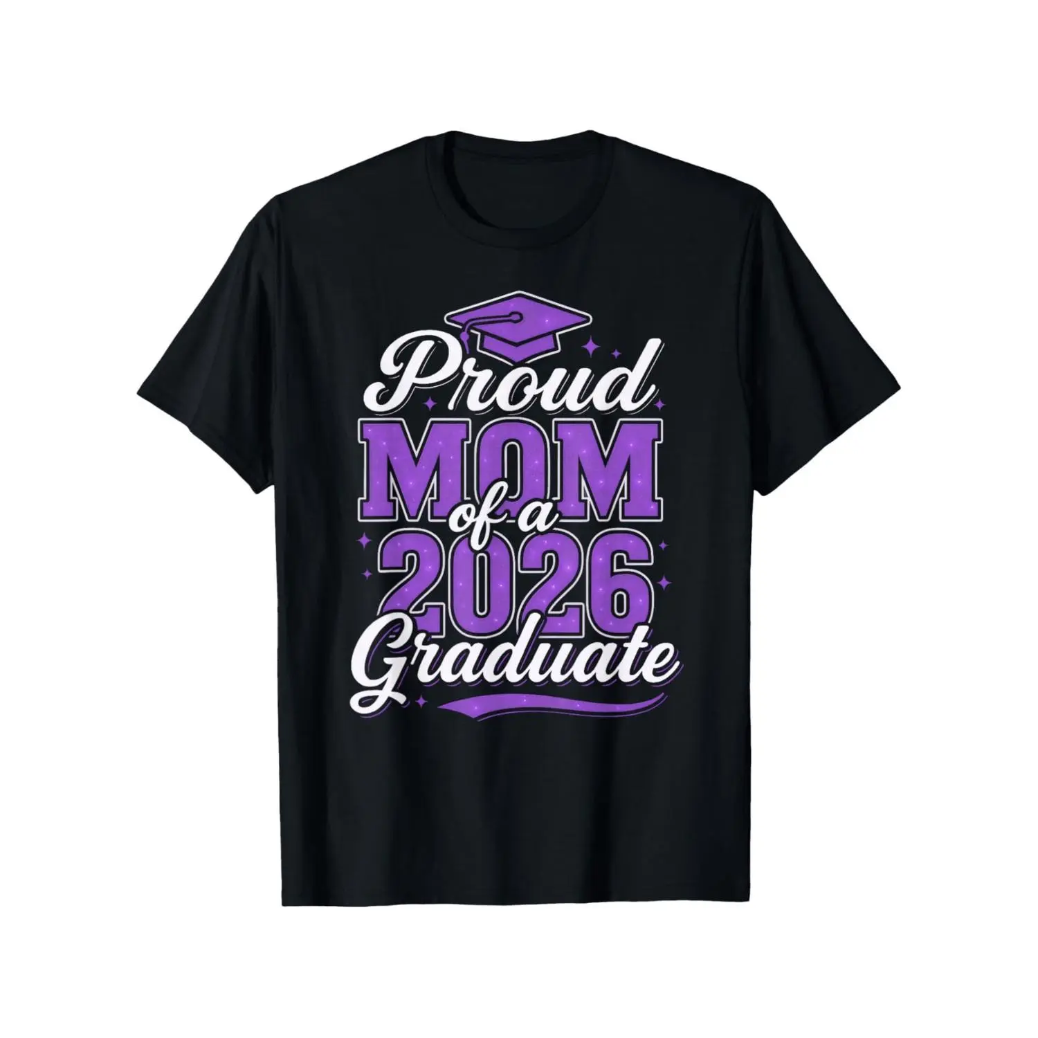 Celebrate Your Graduate with a Stylish Unisex Graduation T Shirt Featuring Class of 2026 Cap and Diploma Design Perfect for Moms Dads Family and Friends during Commencement Season