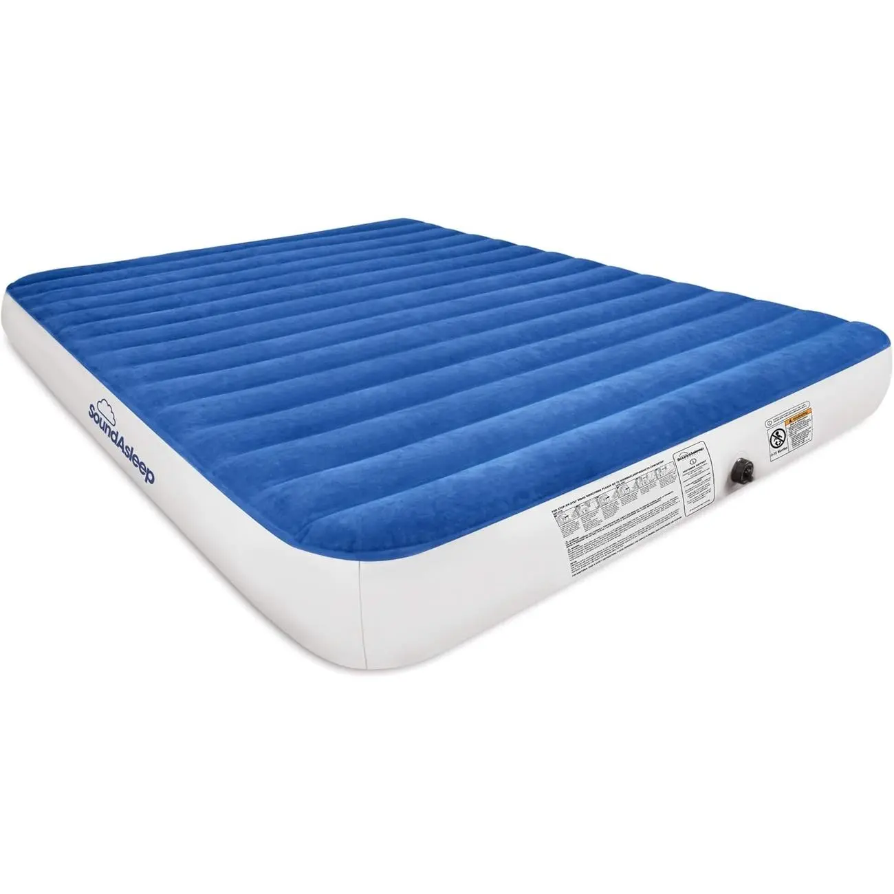 Queen Size Camping Air Mattress with Eco-Friendly PVC & Rechargeable Pump