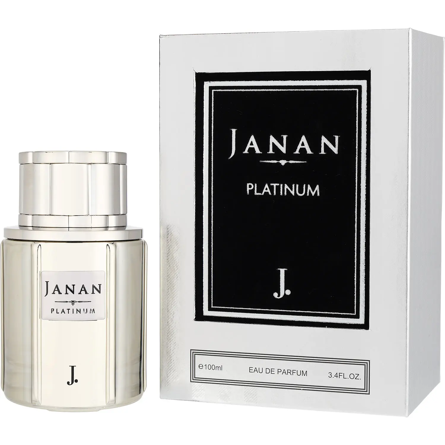 J. Janan Platinum By J Dot Eau De Parfum For Unisex
