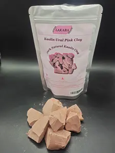 LAKABA Ural Pink Kaolin Clay-200 7oz Zero Additives 100% Pure Natural Clay for Skincare Glow Skin Radiant