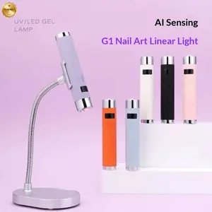 Nail straight light intelligent touch sensing nail sticker quick drying nail sticker diamond curing light straight light portable light bracket Fast LED Dryer with Timer