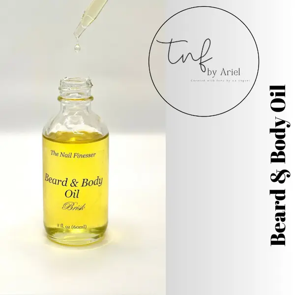 (Men's Collection) 2oz TNF By Ariel Beard & Body Oil for Beard Growth, Nourishing Hydrating & Protecting Skin with Our Various Scent Options