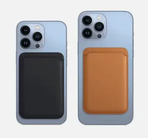 Magnetic Leather Card Holder Pocket MagSafe Wallet for Apple iPhone 16 / 15 / 14 / 13 / 12 / Plus / Pro / Pro Max /