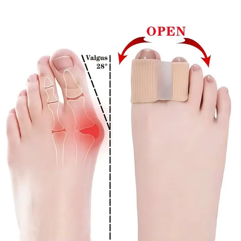 Silicone Toe Separators - Unisex Adult Bunion Corrector with Flexible Silicone Toe Sleeves, Additional Protection for Walking, All-Day Comfort | Home & Party Gift Supplies