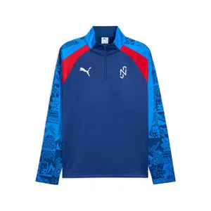 PUMA Mens X Neymar Junior Playmaker Quarter Zip Sweater Casual Tops Casual - Blue