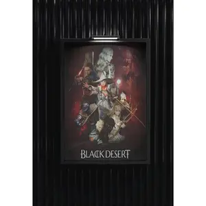 Black Desert Poster, Exclusive Gaming Artwork, High End Video Game Print, Sophisticated Wall Decor, Gamer Gift, Unframed Print Only