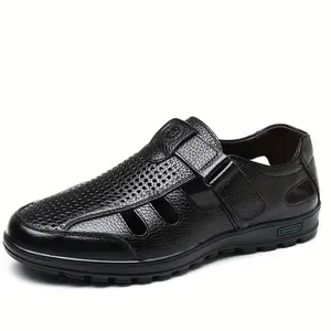 Genuine Hollow-Out Men's Casual Sandals