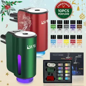 LWW 2025 Luxury Couple's Car Fragrance Set with Vanilla Coffee Scent & Woody Aroma for Enhanced Car Atmosphere
