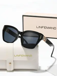 Women's Cat Eye Sunglasses, Unique Luxury Eyewear Lux Trendy Accessory for High-End Events, Perfect Gift for Parties & Festivals