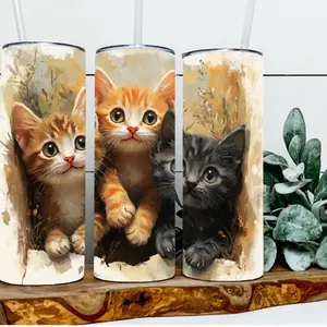 Andy, Sunny, and Dallas The Kittens Tumbler