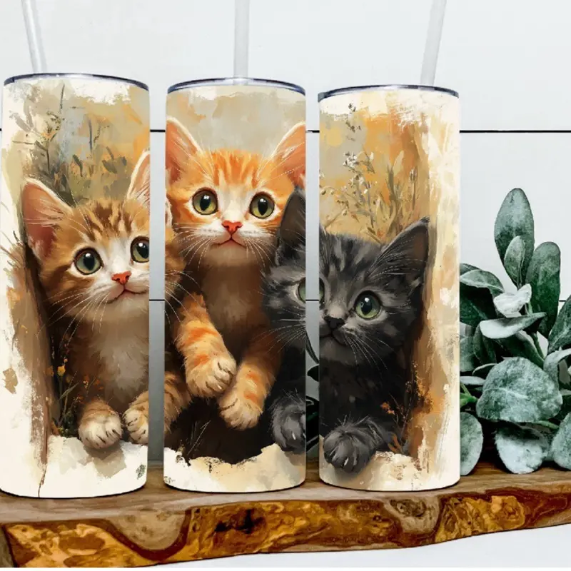 Andy, Sunny, and Dallas The Kittens Tumbler