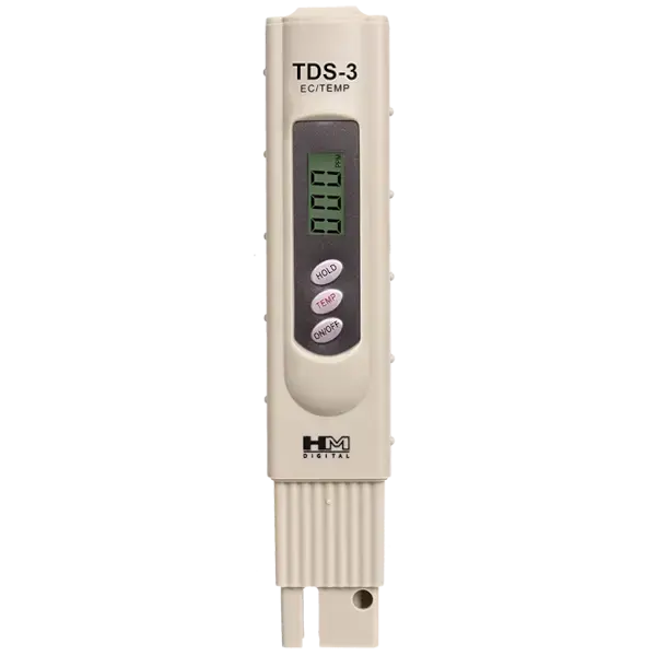 HM Digital TDS-3 Handheld TDS Meter - 0-9990 ppm -MTR-TDS-TDS3