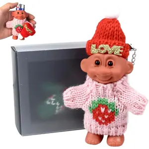 Troll Dolls Lighter Case Sleeve Holder for Regular Size Lighters Cover with Link Chain Additional Style Sweater (Pink2)