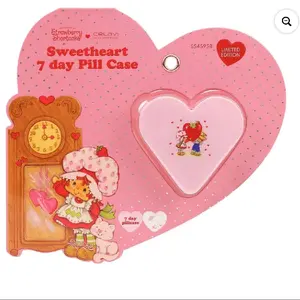 sweet heart 7 days pill case Cosmetic sweet heart 7 days pill case Cosmetic